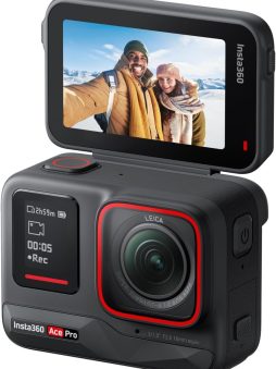 Insta360 Ace Pro - Waterproof Action Camera Co-Engineered with Leica, Flagship 1/1.3" Sensor and AI Noise Reduction for Unbeatable Image Quality, 4K120fps, 2.4" Flip Screen & Advanced AI Features