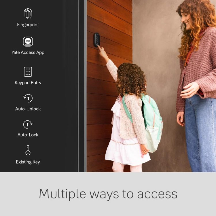 Yale August Wi-Fi Smart Lock with Keypad Touch in Black - Image 3