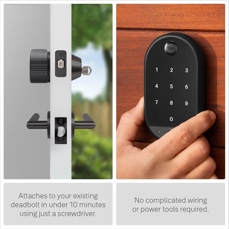 Yale August Wi-Fi Smart Lock with Keypad Touch in Black - Image 5