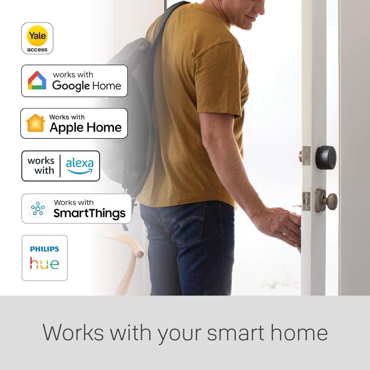 Yale August Wi-Fi Smart Lock with Keypad Touch in Black - Image 6