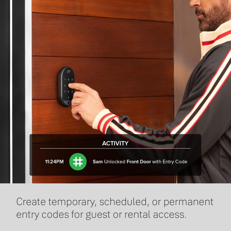 Yale August Wi-Fi Smart Lock with Keypad Touch in Black - Image 8